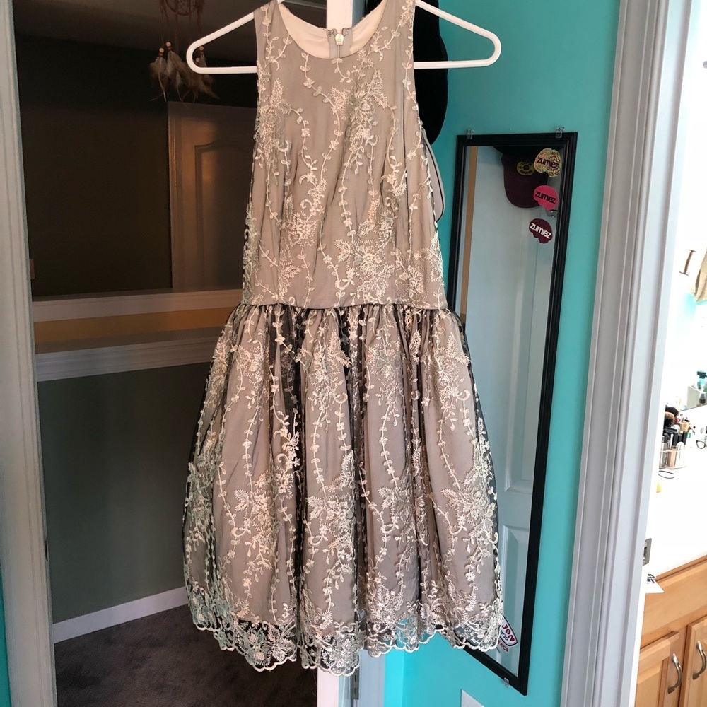 Bebe Grey Short Dress